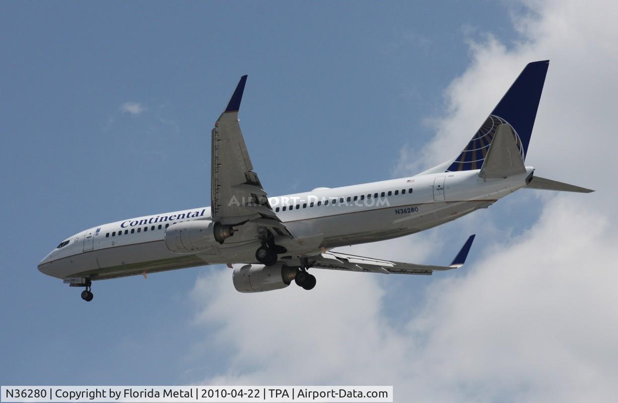 N36280, 2003 Boeing 737-824 C/N 31598, Continental 737
