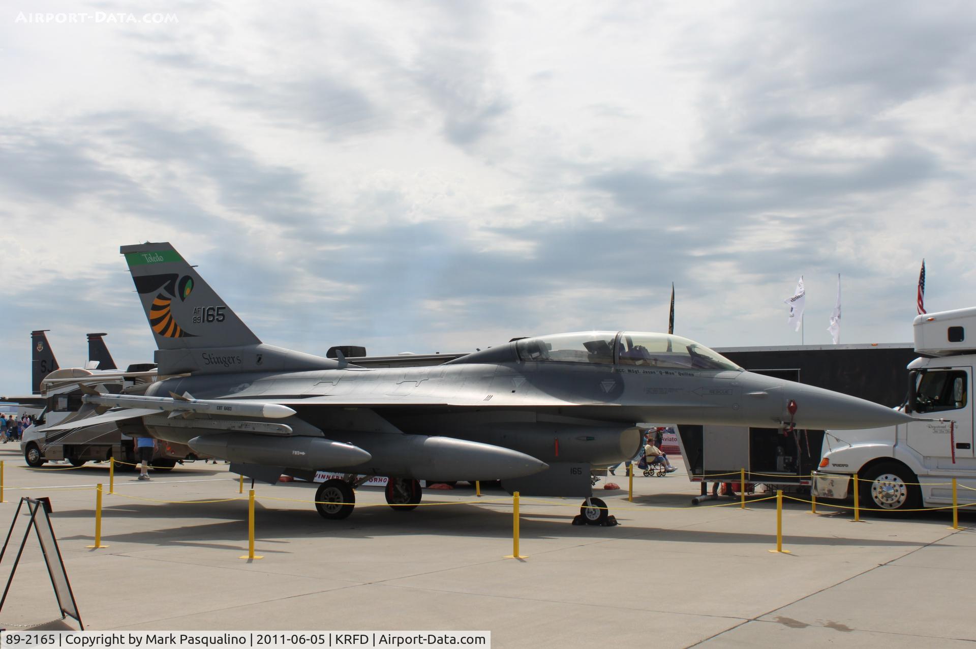 89-2165, 1989 General Dynamics F-16D Fighting Falcon C/N 1D-40, General Dynamics F-16D