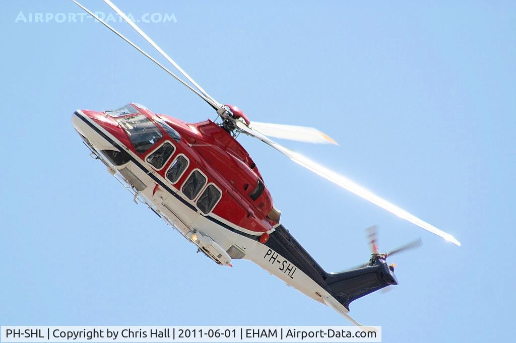 PH-SHL, 2006 Agusta AB-139 C/N 31041, CHC Helicopters AW139 over the Panorama terrace after buzzing the tower