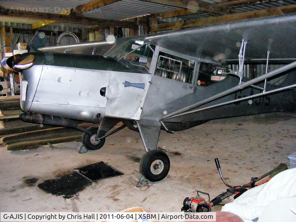 G-AJIS, 1947 Auster J-1N Alpha C/N 2336, at Baxby Manor Airfield, Yorkshire