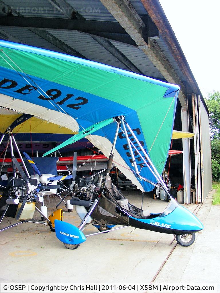 G-OSEP, 2002 Mainair Blade 912 C/N 1340-0902-7-W1135, at Baxby Manor Airfield, Yorkshire