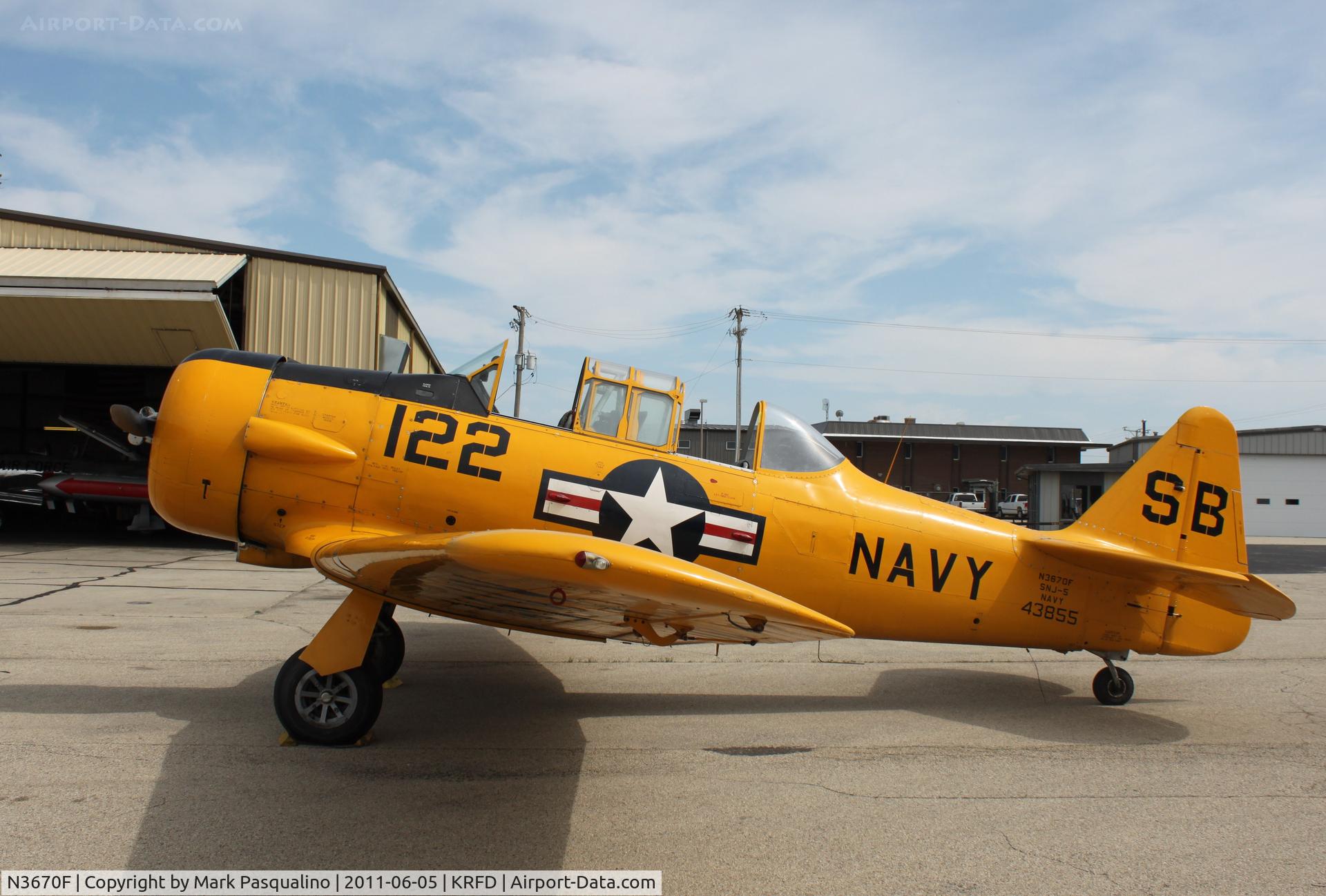 N3670F, North American SNJ-5 Texan Texan C/N 43855, North American SNJ-5