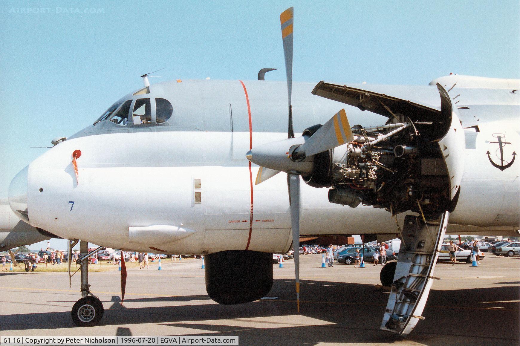 61 16, Breguet 1150 Atlantic C/N 32, Atlantic of the German Kreigsmarine's MFG-3 on display at the 1996 Royal Intnl Air Tattoo at RAF Fairford.