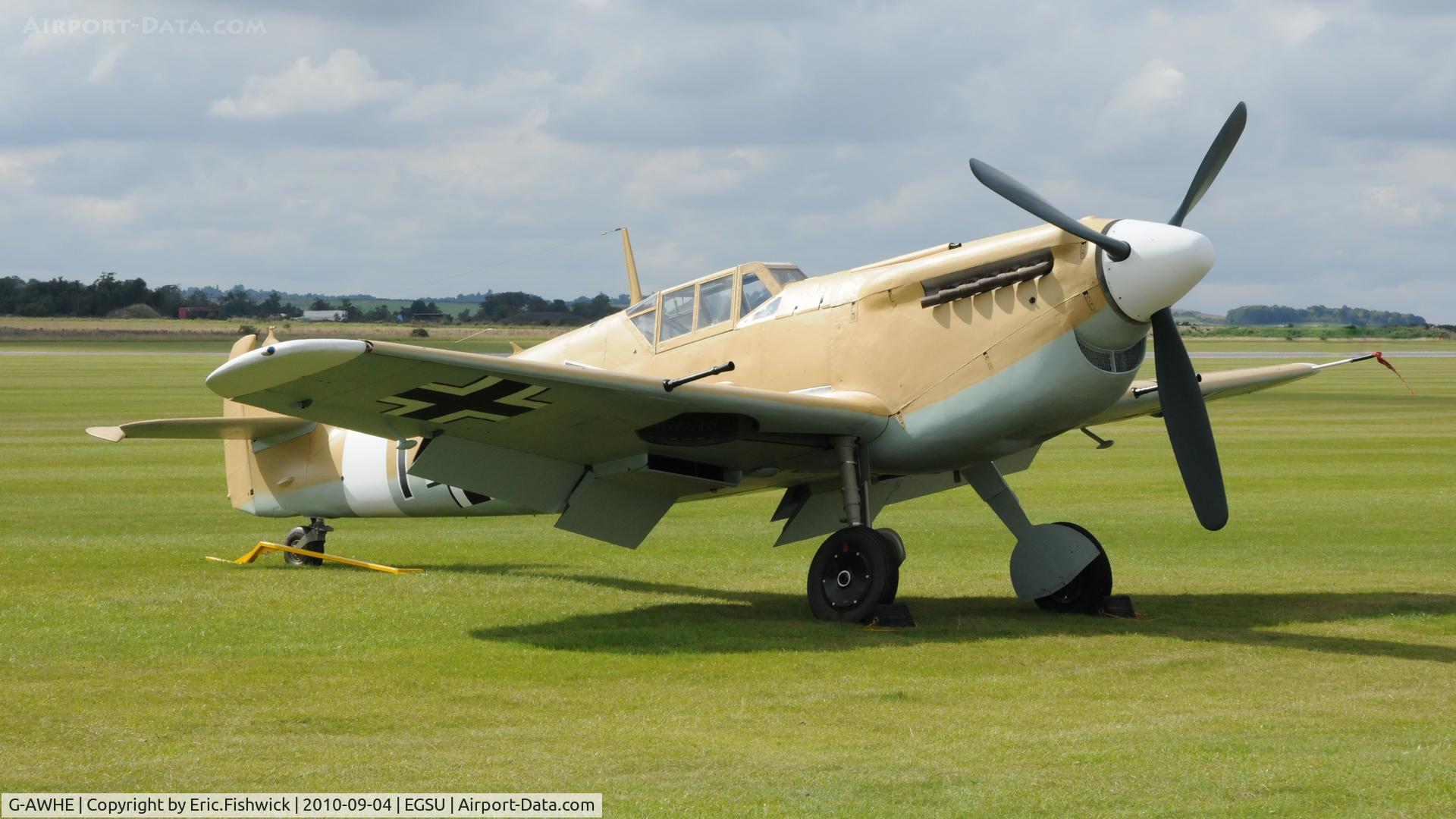 G-AWHE, Hispano HA-1112-M1L Buchon C/N 64, 3. G-AWHE (Buchon C.4K-31) has just completed a three year overhaul - at Duxford's wonderful Battle of Britain Air Display 2010