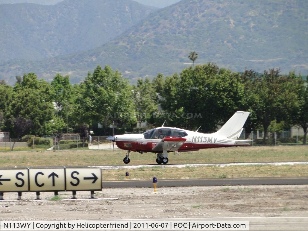 N113WY, 1974 Piper PA-28R-200 C/N 28R-7535055, Landing on runway 26L after Copter 12 landed at LA County helipads