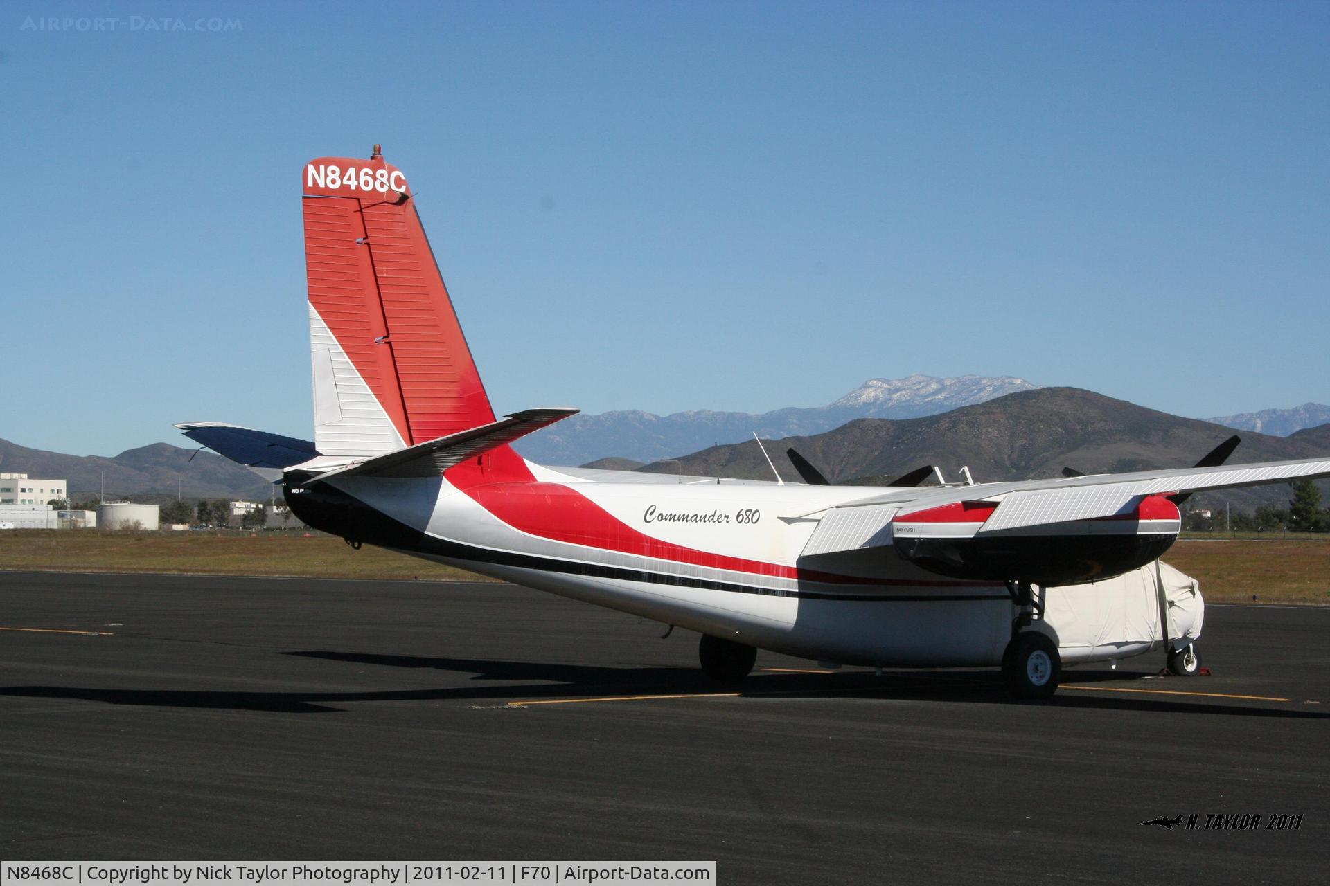 N8468C, 1959 Aero Commander 680-E C/N 680E-802-57, French Valley