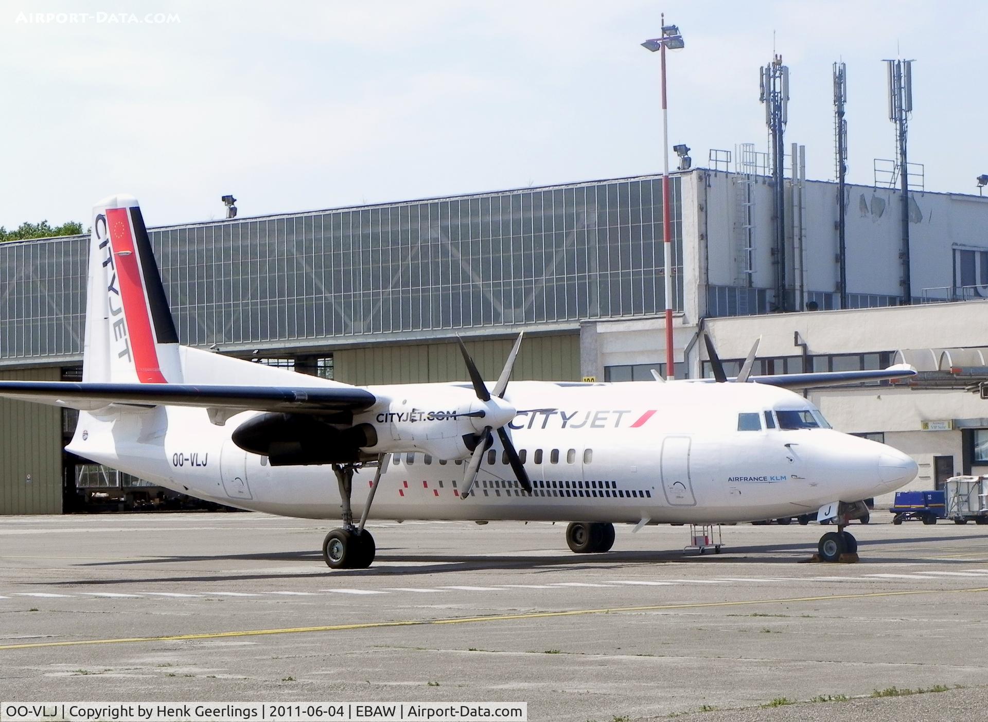 OO-VLJ, 1987 Fokker 50 C/N 20105, New cs CityJet