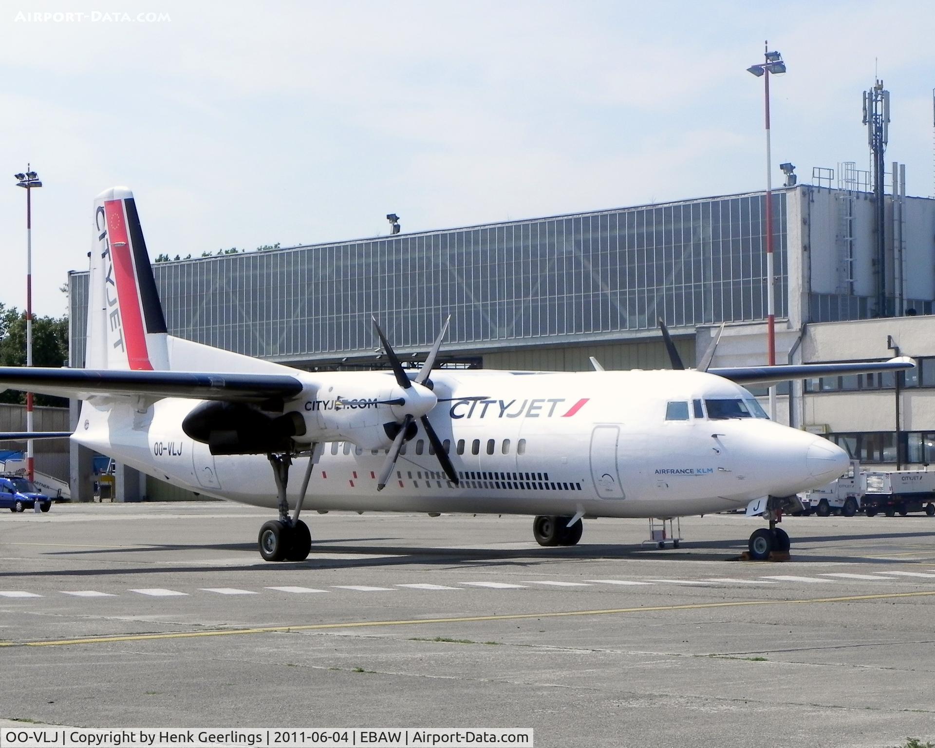 OO-VLJ, 1987 Fokker 50 C/N 20105, New cs CityJet