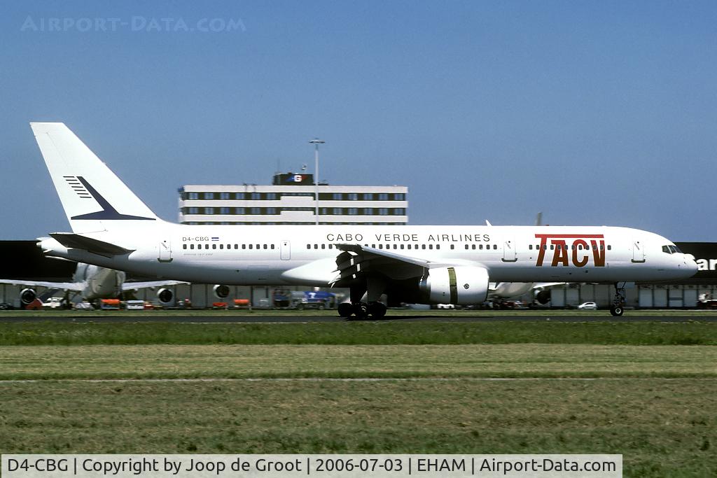 D4-CBG, 1996 Boeing 757-2Q8 C/N 27599, Cabo Verde Airlines arrival at Schiphol
