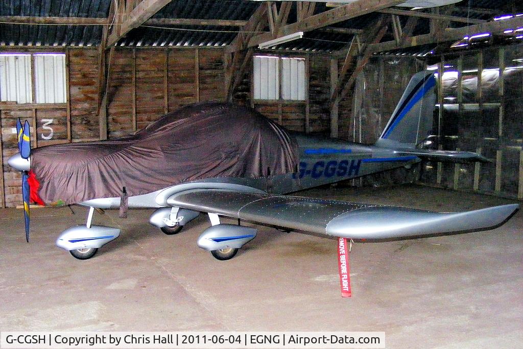 G-CGSH, 2010 Cosmik EV-97 TeamEurostar UK C/N 3604, based at Bagby Airfield, Yorkshire