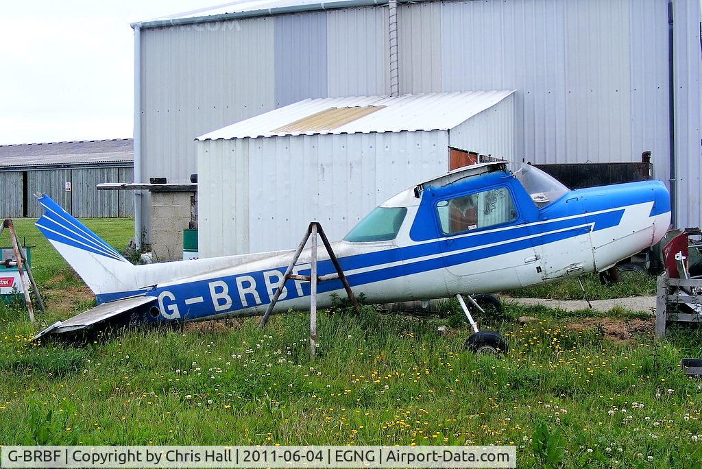 G-BRBF, 1978 Cessna 152 C/N 152-81993, one of the many wrecks and relics at Bagby Airfield, Yorkshire