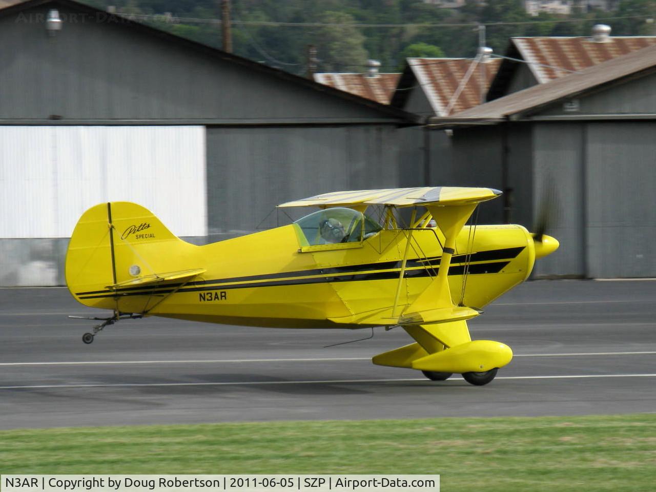 N3AR, 1974 Pitts S-1S Special C/N 10, 1974 Russell PITTS SPECIAL S-1S, Lycoming O&VO-360 180 Hp, takeoff roll Rwy 04