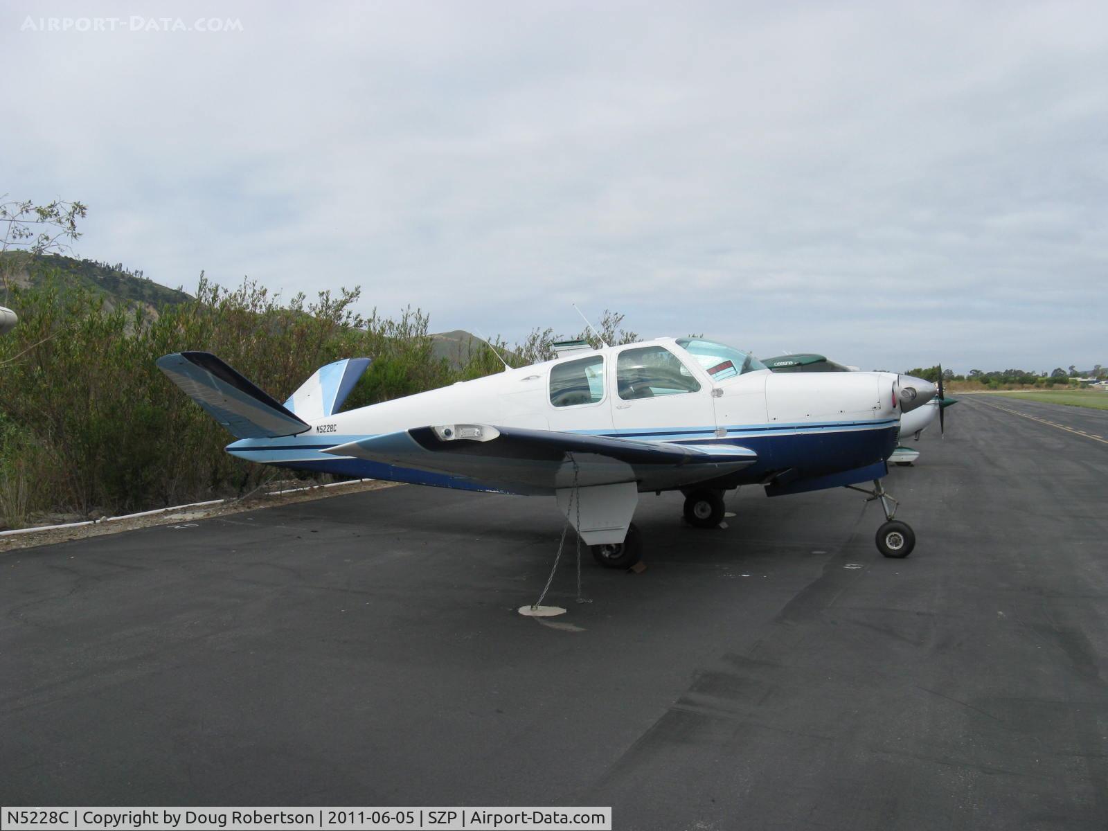N5228C, 1950 Beech B35 Bonanza C/N D-2573, 1950 Beech B35 BONANZA, Continental E-185-8 196/185 Hp