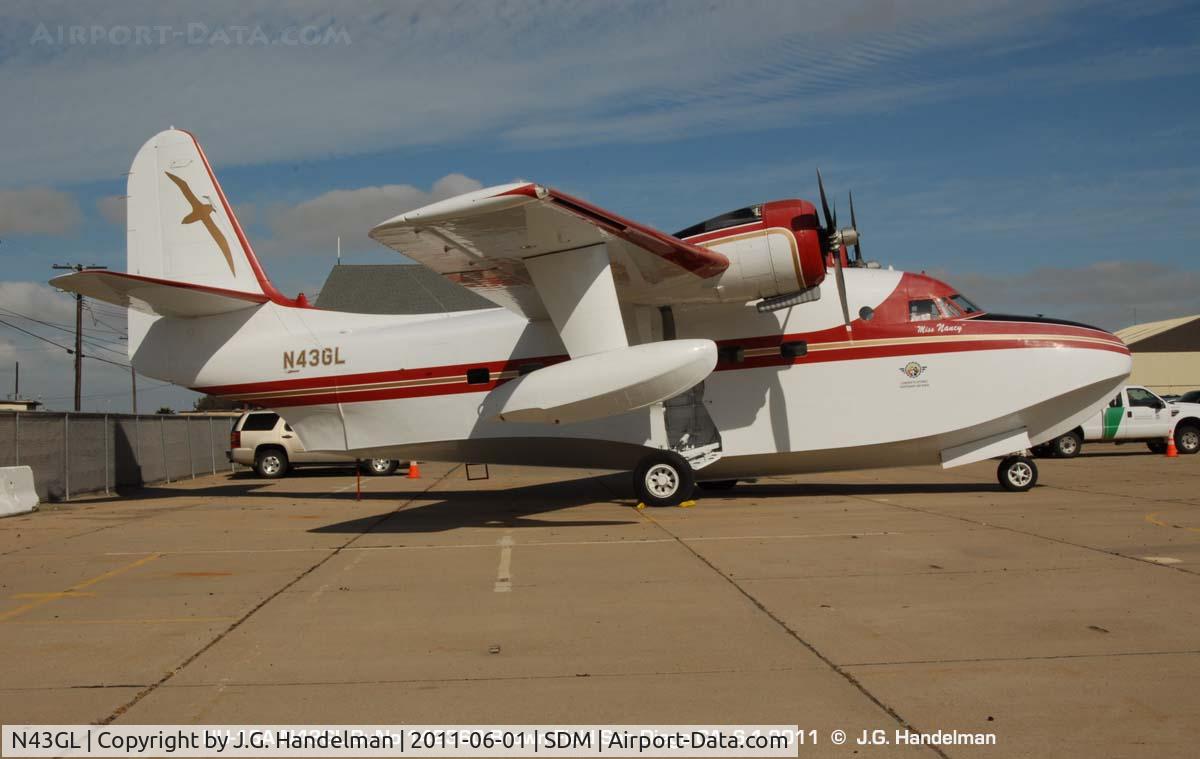 N43GL, 1954 Grumman HU-16C (UF-1) Albatross C/N G-367, at Brown Field CA