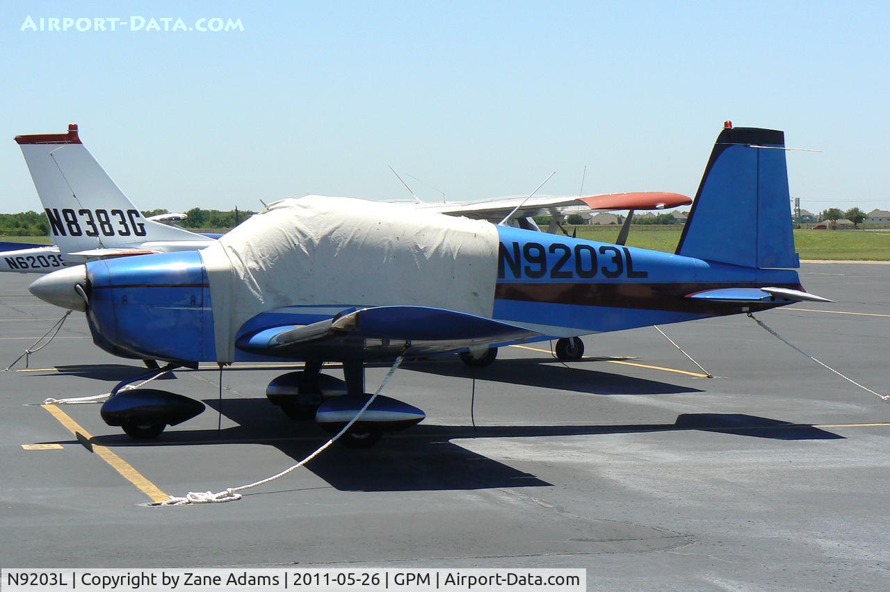 N9203L, 1971 American Aviation AA-1A Trainer C/N AA1A-0103, At Grand Prairie Municipal