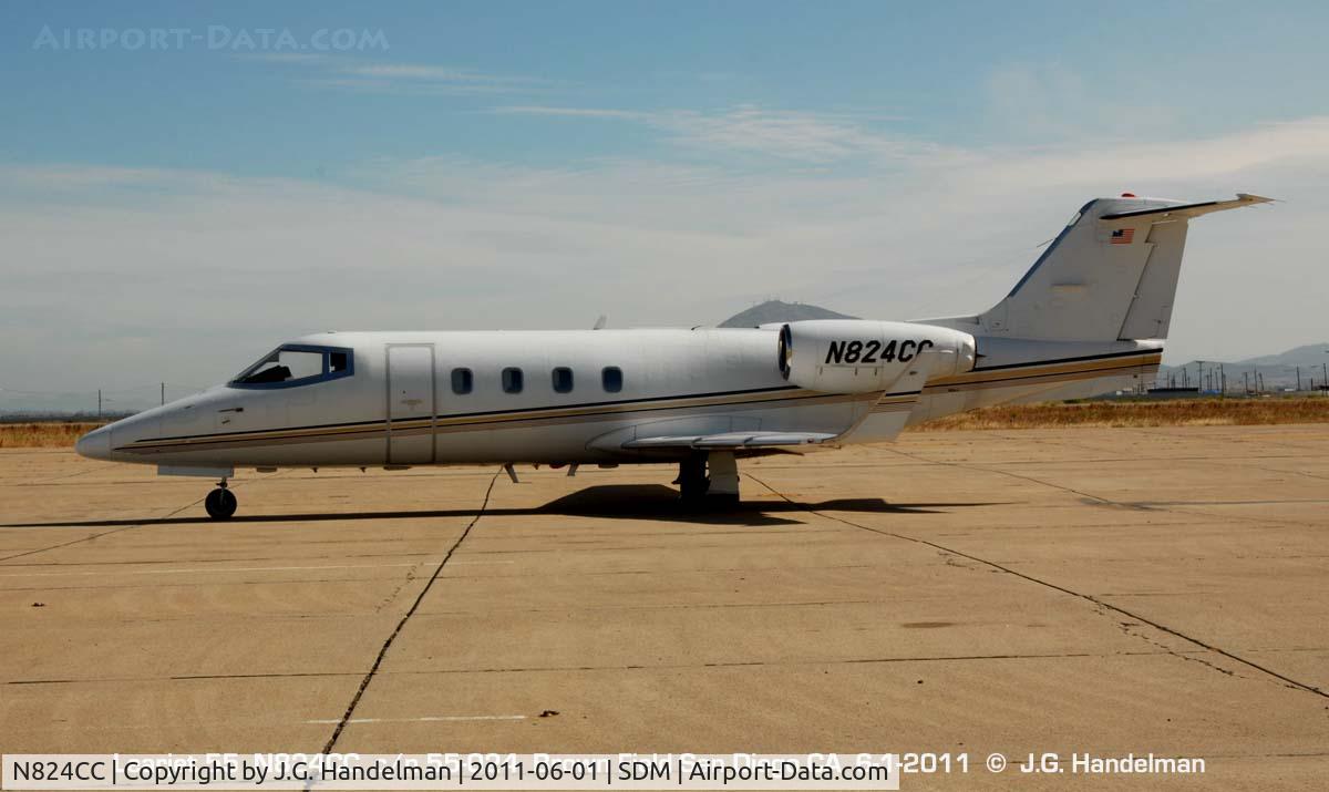 N824CC, 1982 Gates Learjet 55 Longhorn C/N 55-024, at Brown Field CA