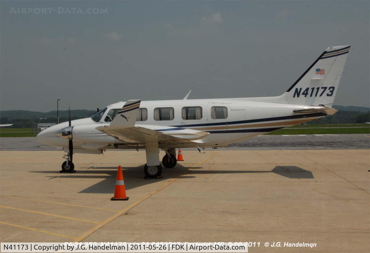 N41173, 1984 Piper PA-31-350 Chieftain C/N 31-8452017, at Frederick MD