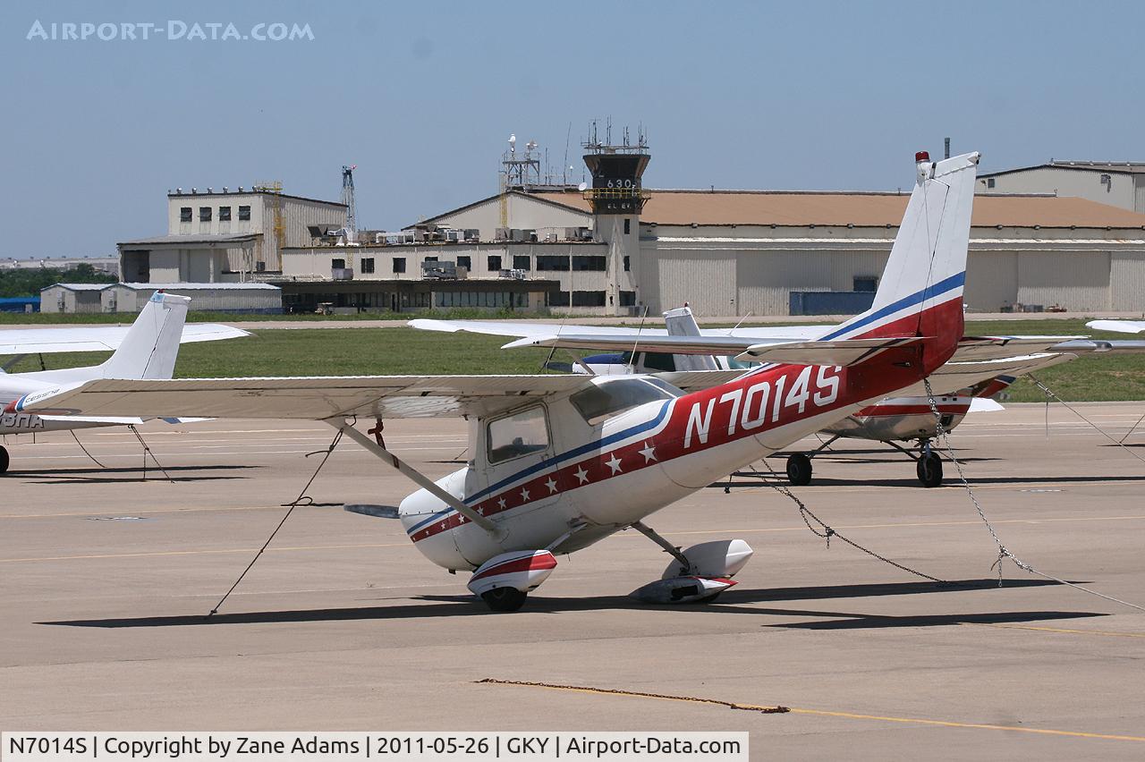 N7014S, 1967 Cessna 150H C/N 15067714, At Arlington Municipal - Wind storm victim..