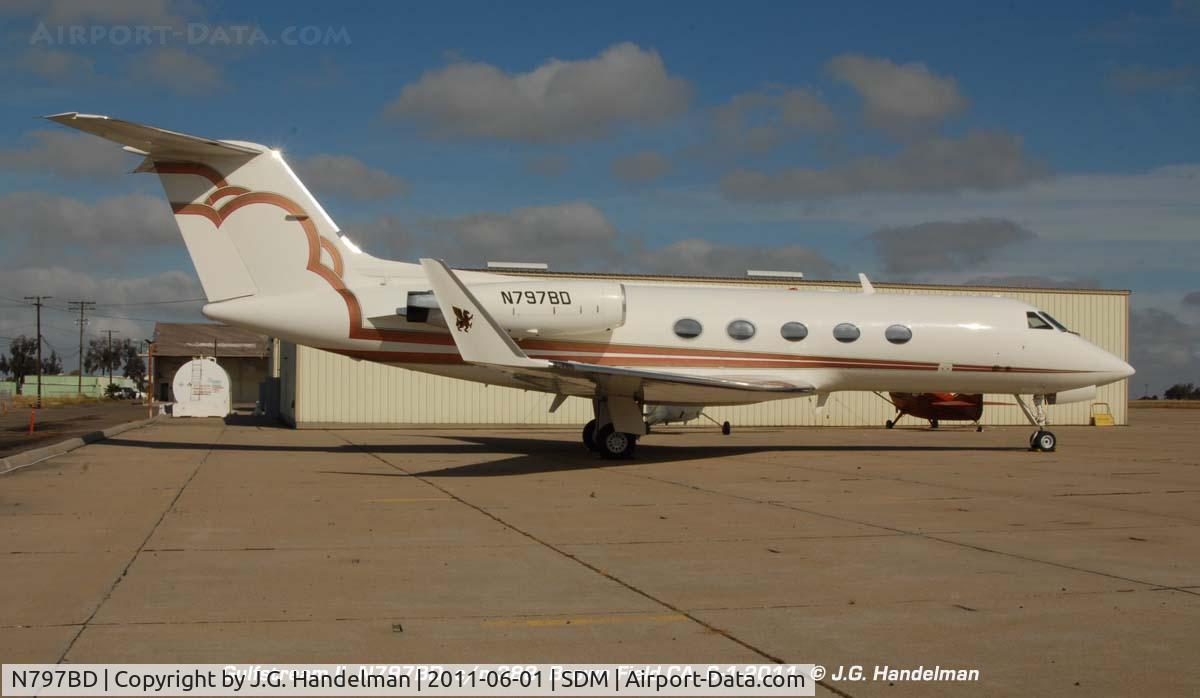 N797BD, 1983 Gulfstream American G-1159A Gulfstream III C/N 388, at Brown Field CA