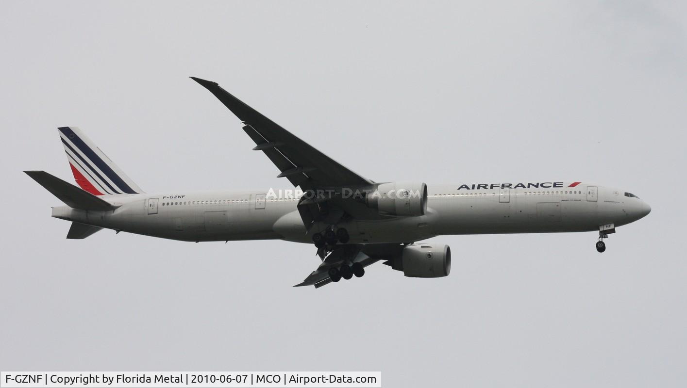 F-GZNF, 2009 Boeing 777-328/ER C/N 37433, This is Air France's debut flight into MCO.  They will be operating 777-300ER equipment to CDG