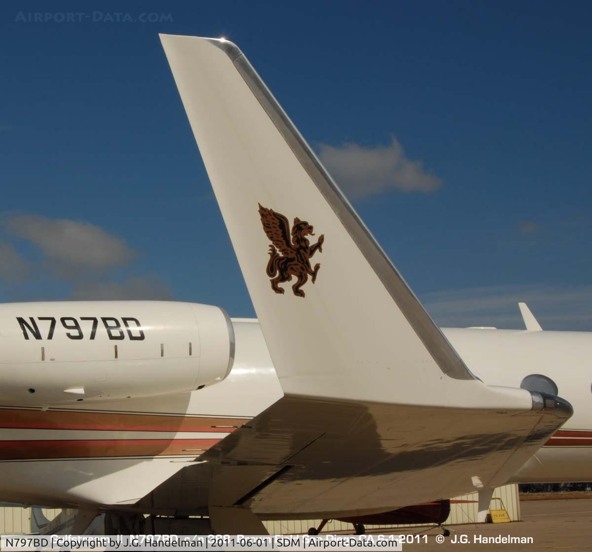 N797BD, 1983 Gulfstream American G-1159A Gulfstream III C/N 388, Winglet art work