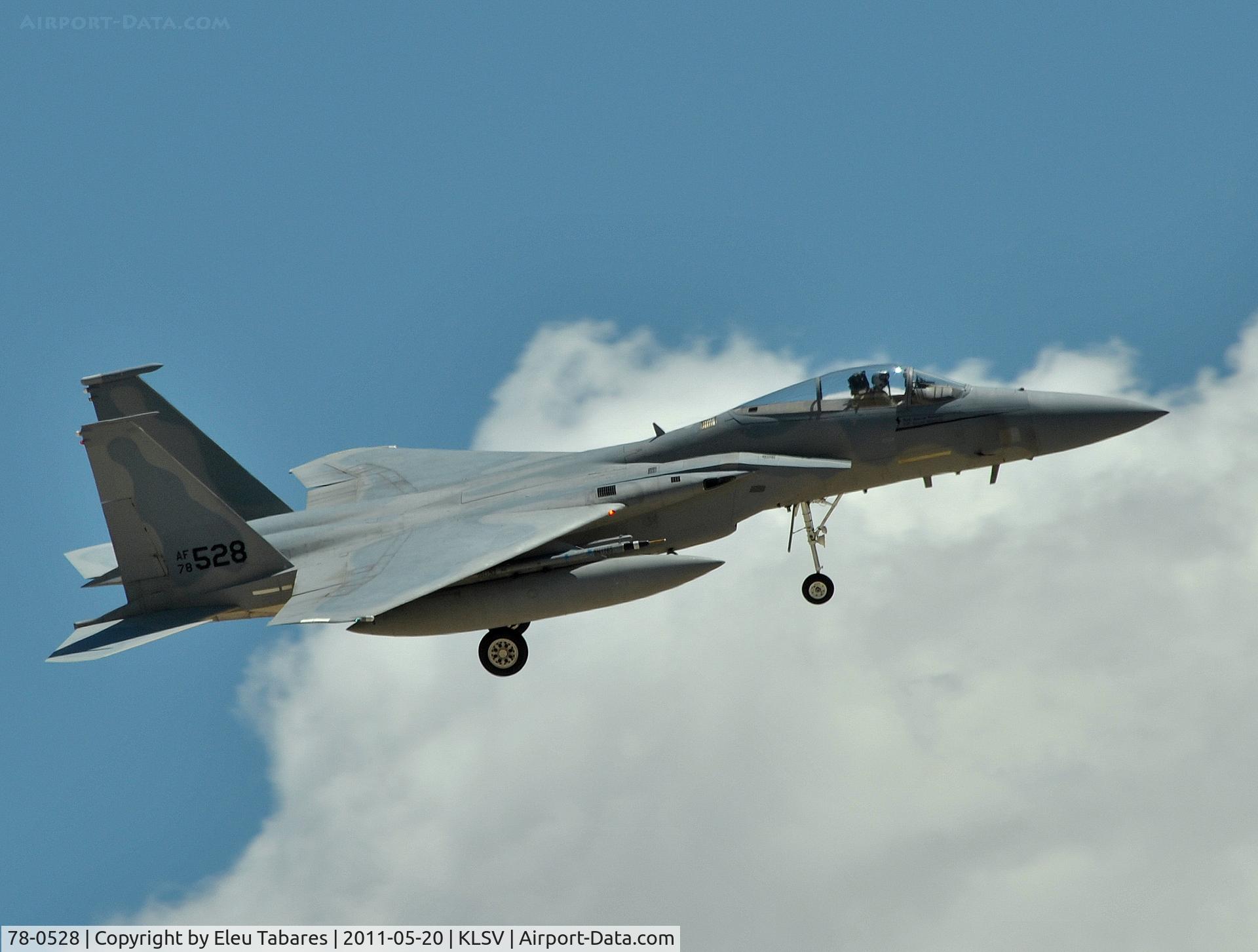 78-0528, McDonnell Douglas F-15C Eagle C/N 0517/C061, Taken during Green Flag Exercise at Nellis Air Force Base, Nevada.