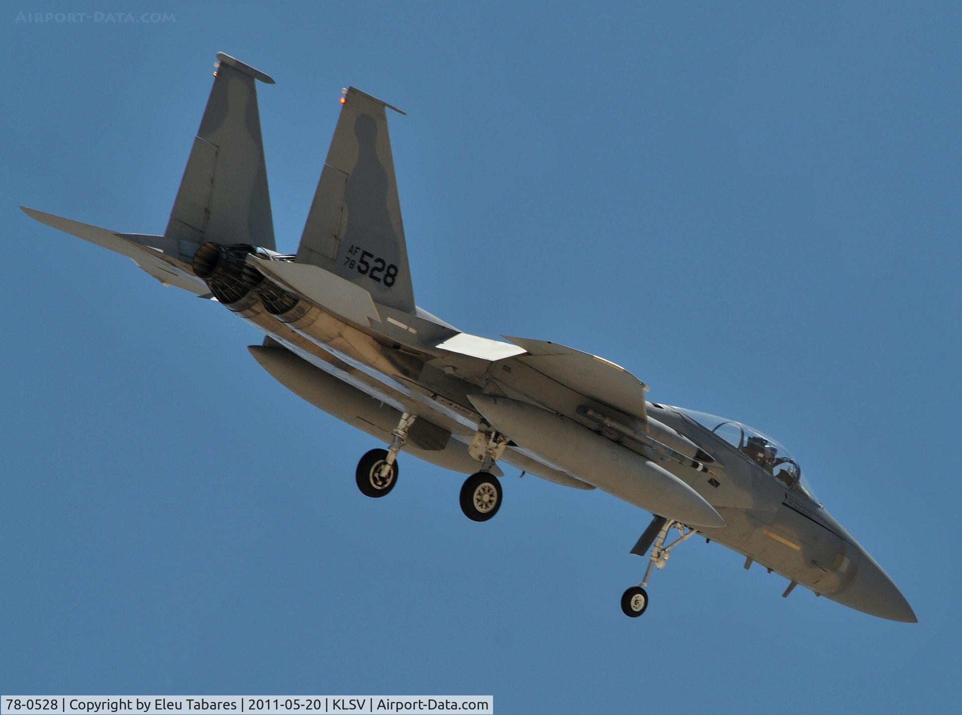 78-0528, McDonnell Douglas F-15C Eagle C/N 0517/C061, Taken during Green Flag Exercise at Nellis Air Force Base, Nevada.
