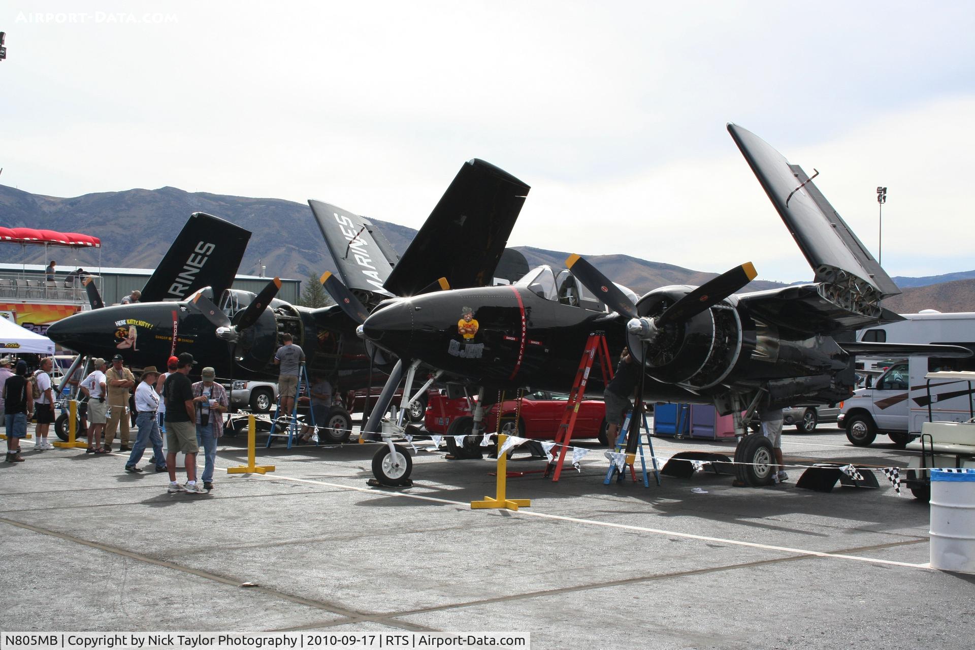 N805MB, 1945 Grumman F7F-3 Tigercat C/N C.245, In the pitts