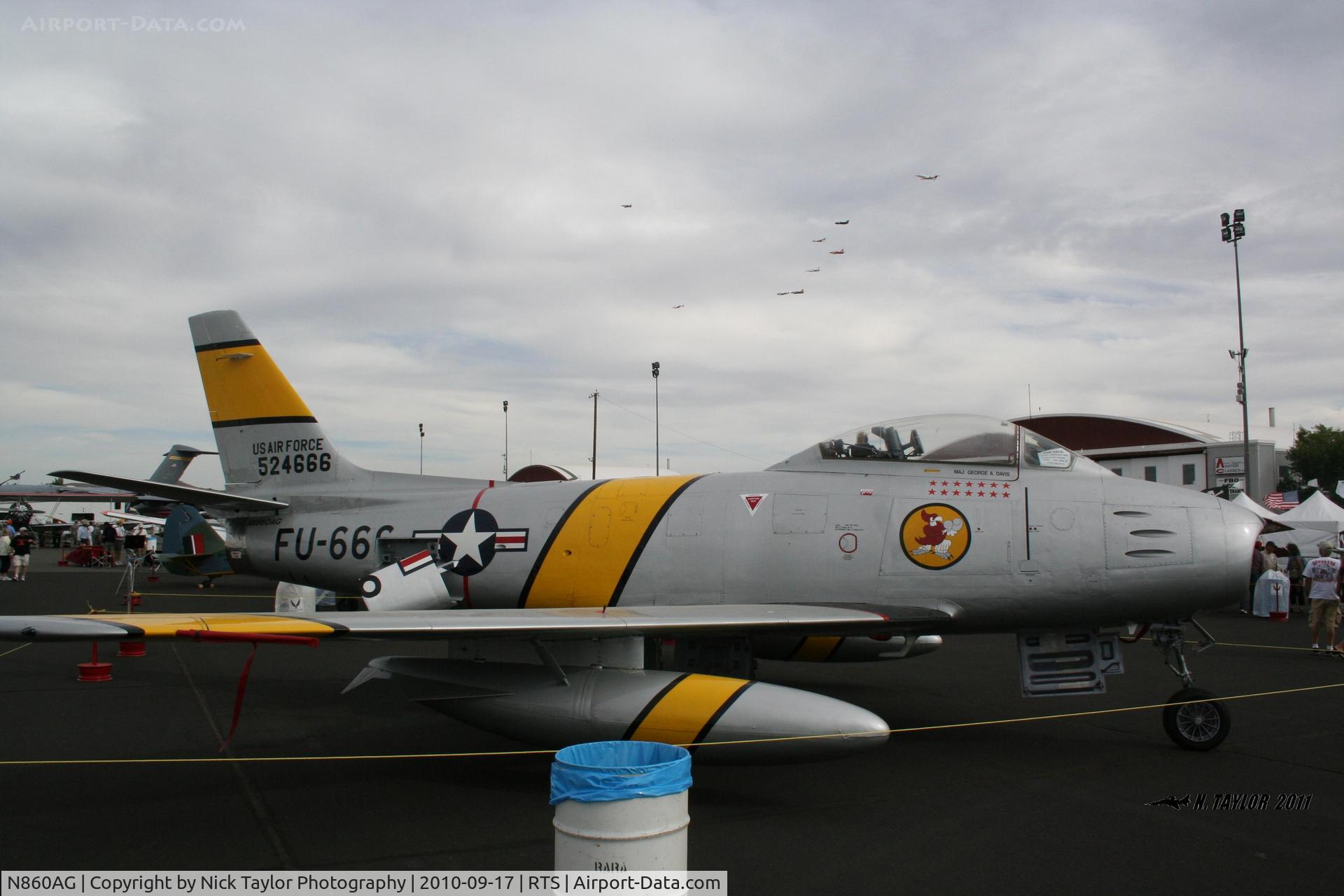 N860AG, 1952 North American F-86F Sabre C/N 191-362 (52-4666), Jet class starting to race
