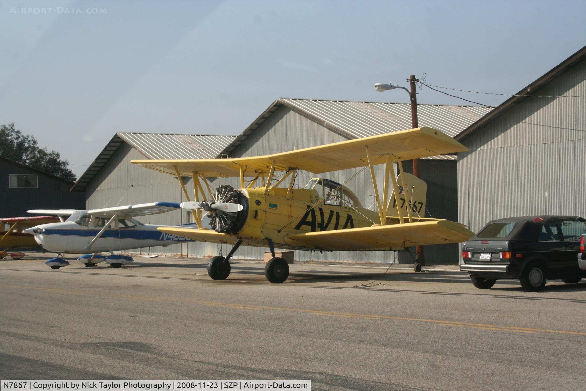 N7867, 1972 Grumman-Schweizer G-164A C/N 999, Parked at Santa Paula