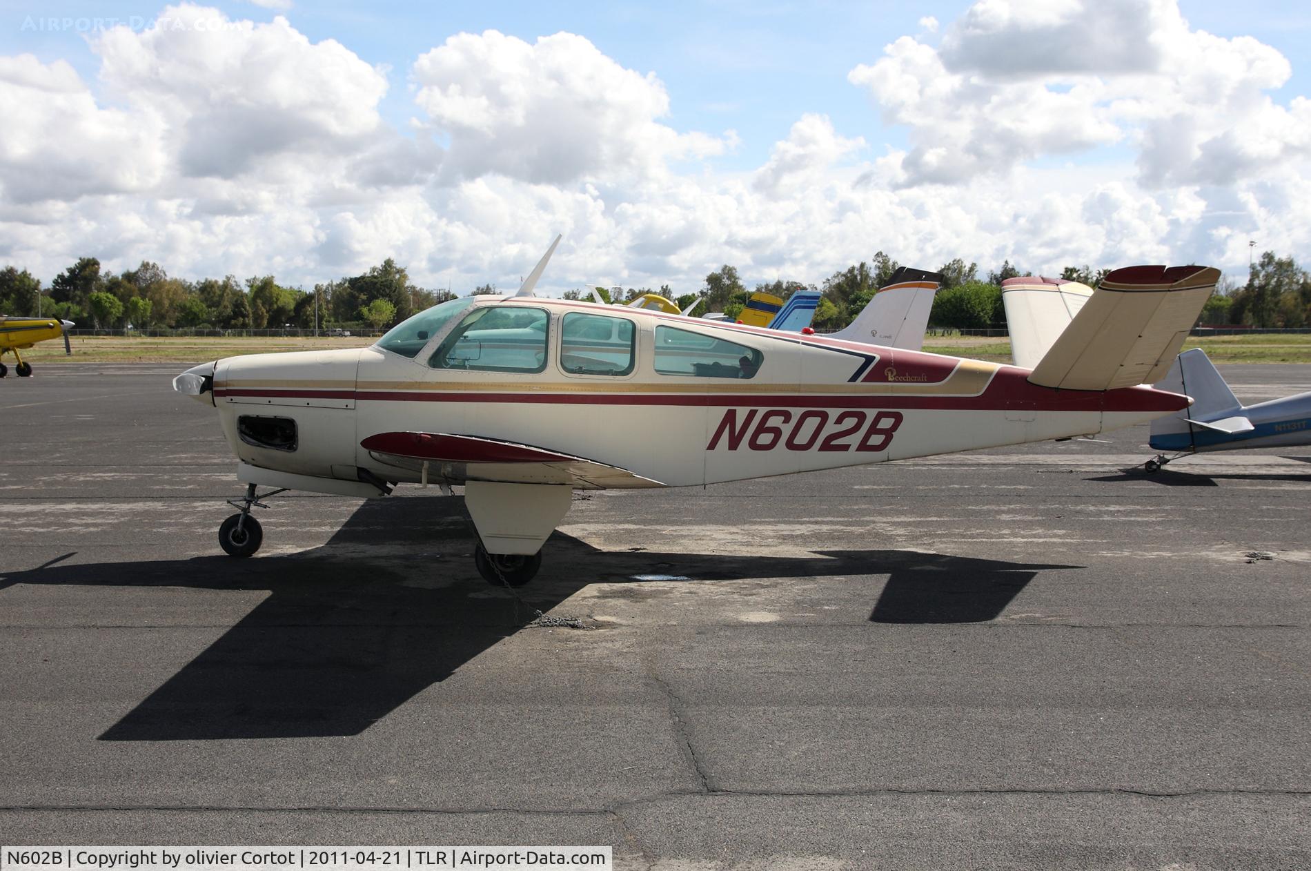 N602B, 1948 Beech A35 Bonanza C/N D-1623, Mefford field