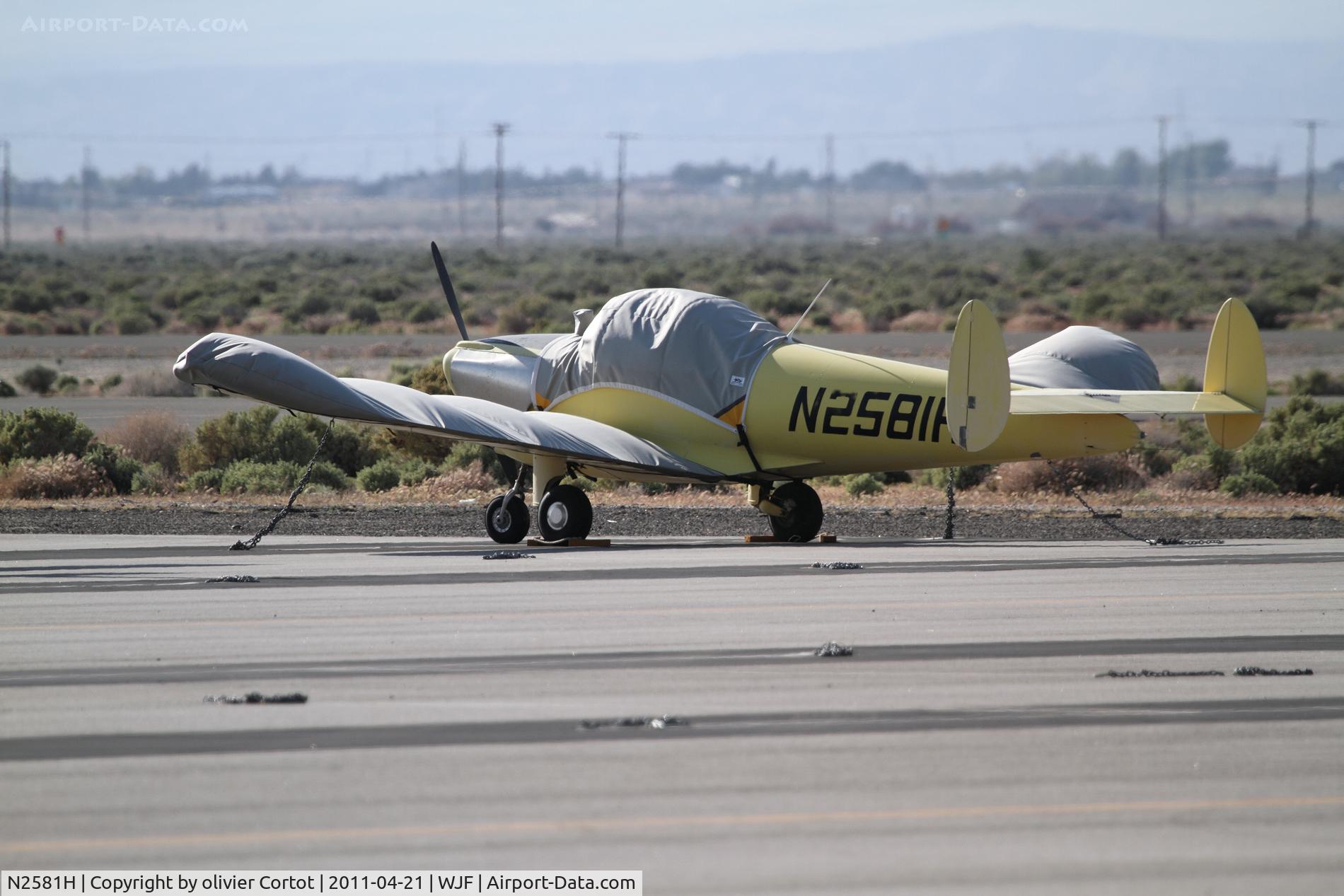 N2581H, 1946 Erco 415C Ercoupe C/N 3206, Under the sun of lancaster, California