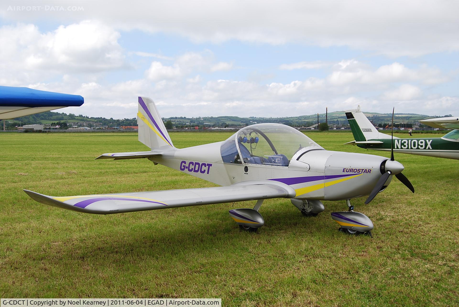 G-CDCT, 2004 Cosmik EV-97 TeamEurostar UK C/N 2117, Parked in the display area at Newtownards Airfield 04-06-2011.