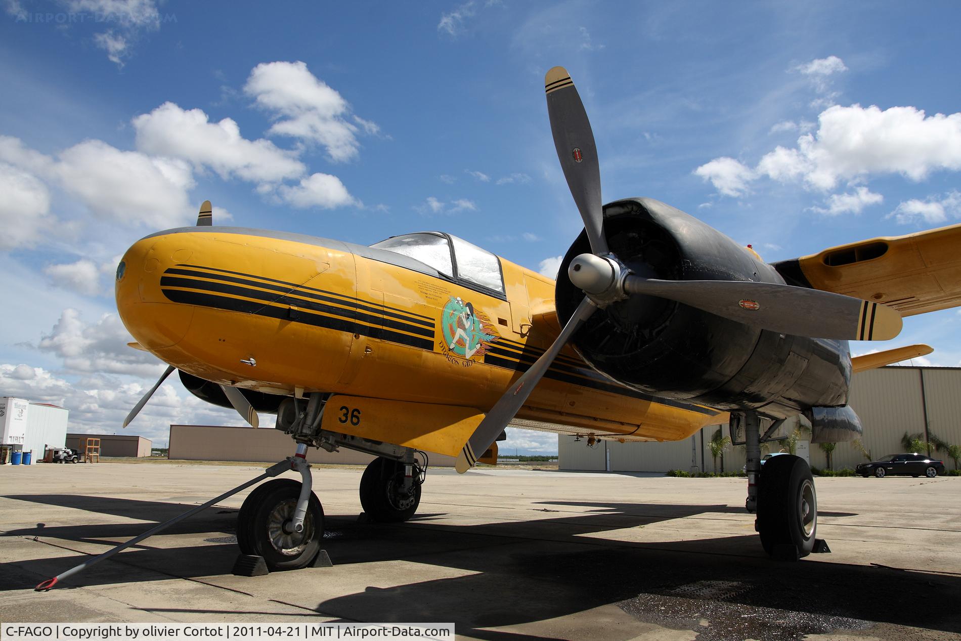 C-FAGO, 1944 Douglas A-26C Invader C/N 28715, Always a good surprise to see that kind of plane while visiting !
