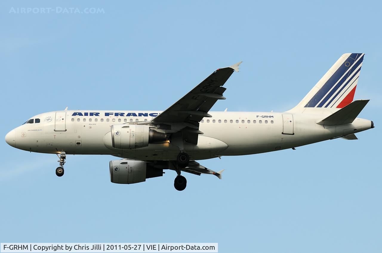 F-GRHM, 2000 Airbus A319-111 C/N 1216, Air France