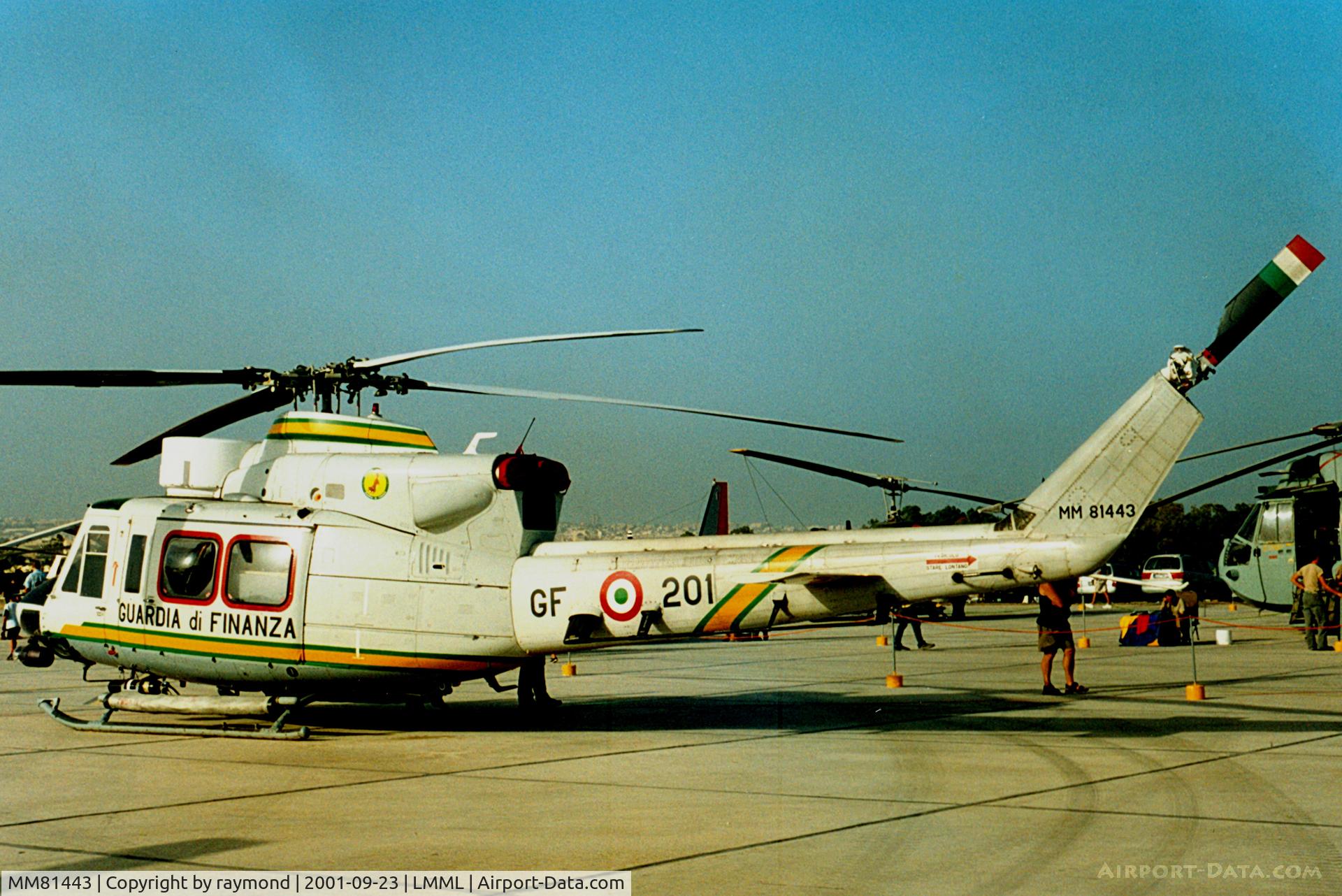 MM81443, Agusta AB-412 Grifone C/N 25701, AB412 MM81443/GF-201 Guardia di Finanza