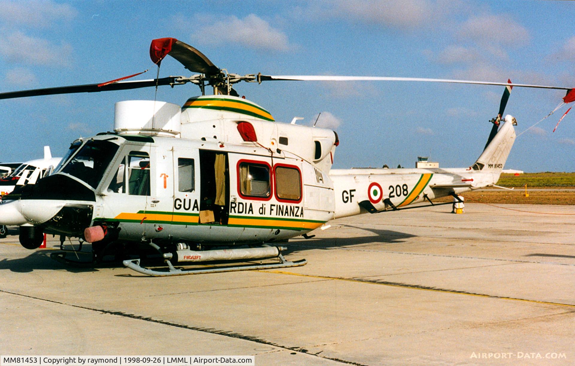 MM81453, Agusta AB-412 Grifone C/N 25709, AB412 MM81453/GF-208 Guardia di Finanza