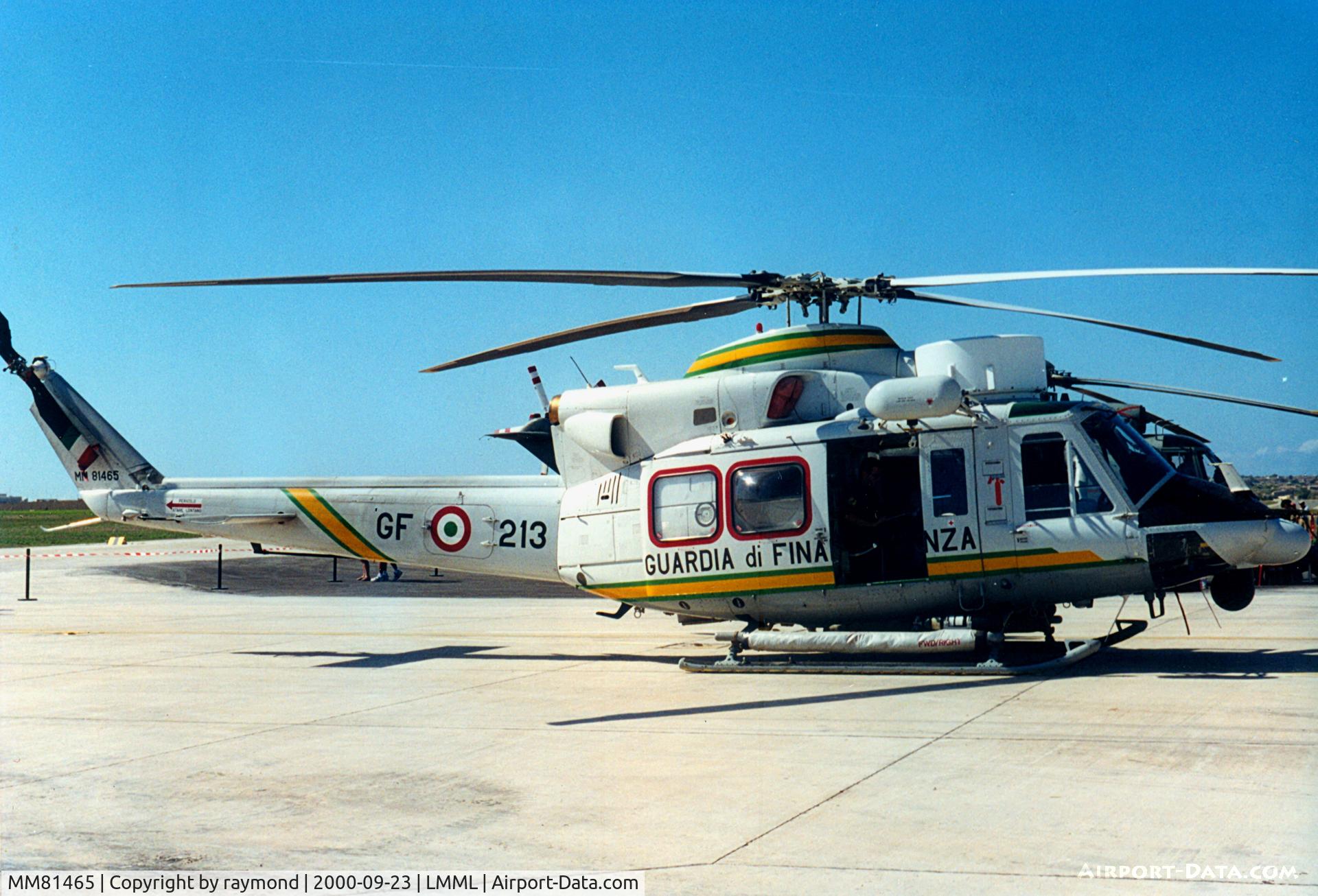 MM81465, Agusta AB-412HP Grifone C/N 25713, AB412 MM81465/GF-213 Gurdia di Finanza