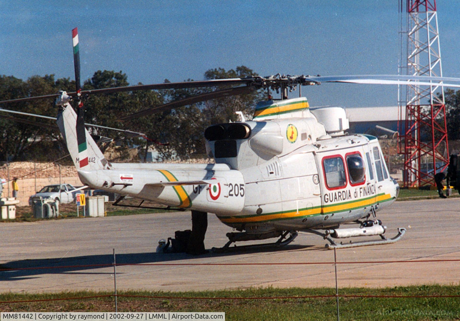 MM81442, Agusta AB-412 Grifone C/N 25705, AB412 MM81442/GF-205 Guardia di Finanza