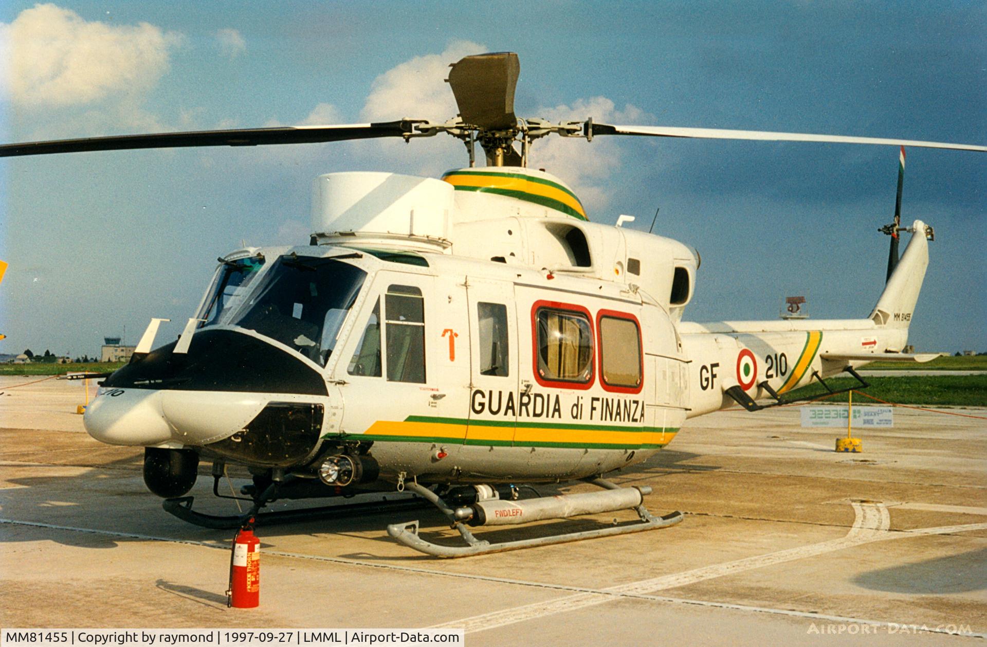 MM81455, Agusta AB-412 Grifone C/N 25703, AB412 MM81455/GF-210 Guardia di Finanza