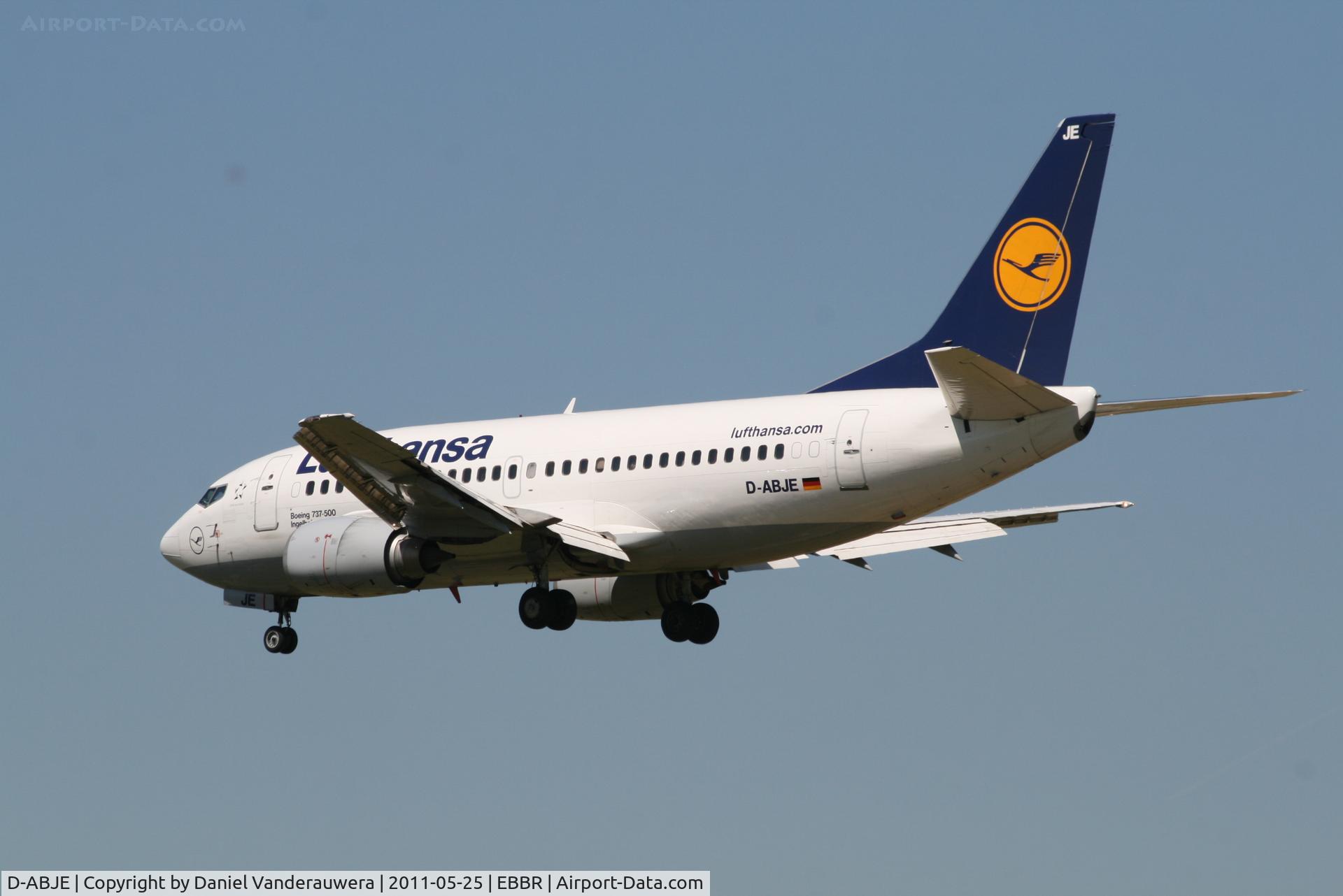 D-ABJE, 1991 Boeing 737-530 C/N 25310, Arrival of flight LH1010 to RWY 25L