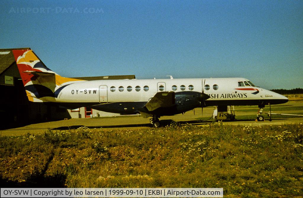 OY-SVW, 1995 British Aerospace Jetstream 41 C/N 41047, Billund 10.9.99