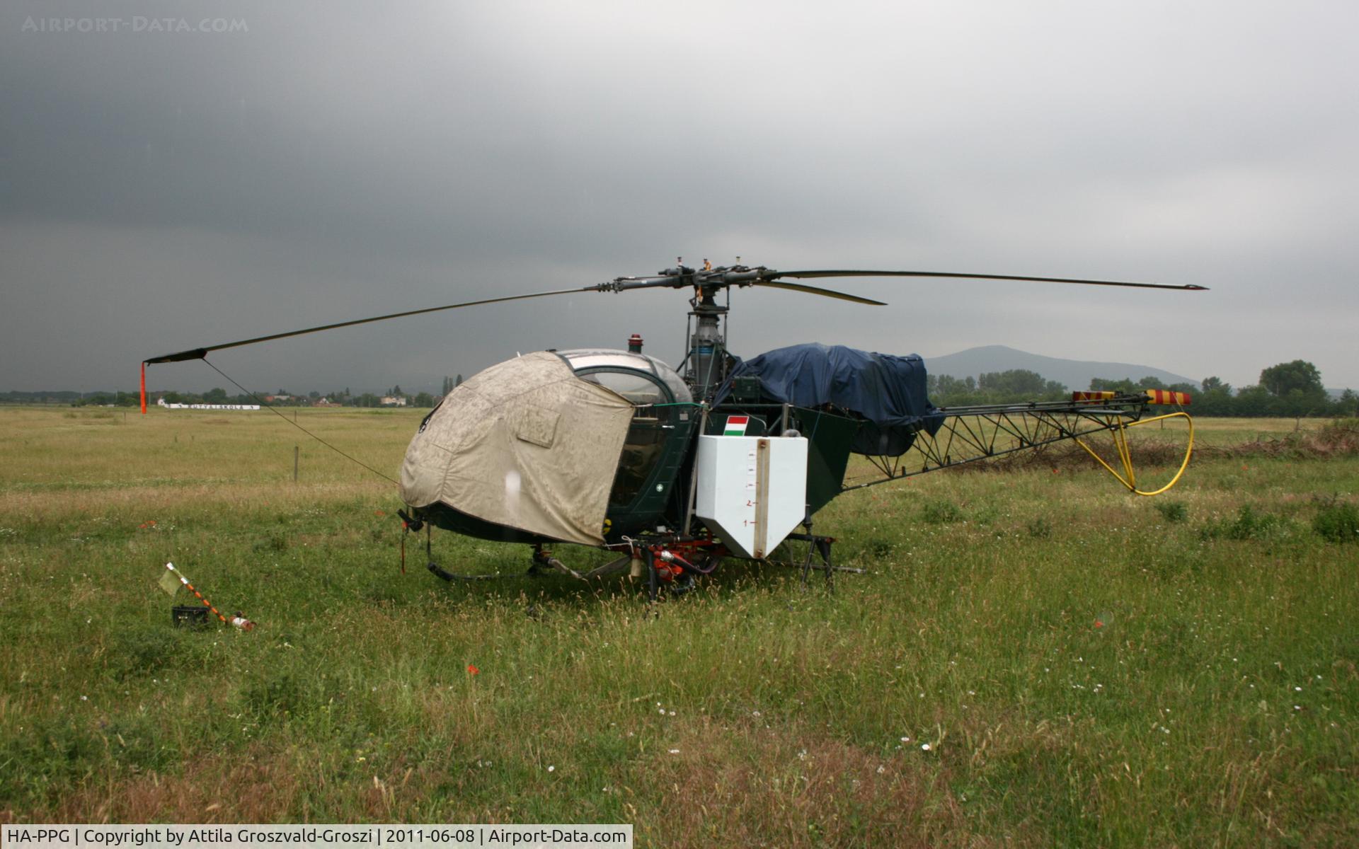 HA-PPG, 1969 Aerospatiale SA-318C Alouette II Astazou C/N 2107/716-A183, Hungary - Vác-Zsellérdülö agricultural airfield and take off-field