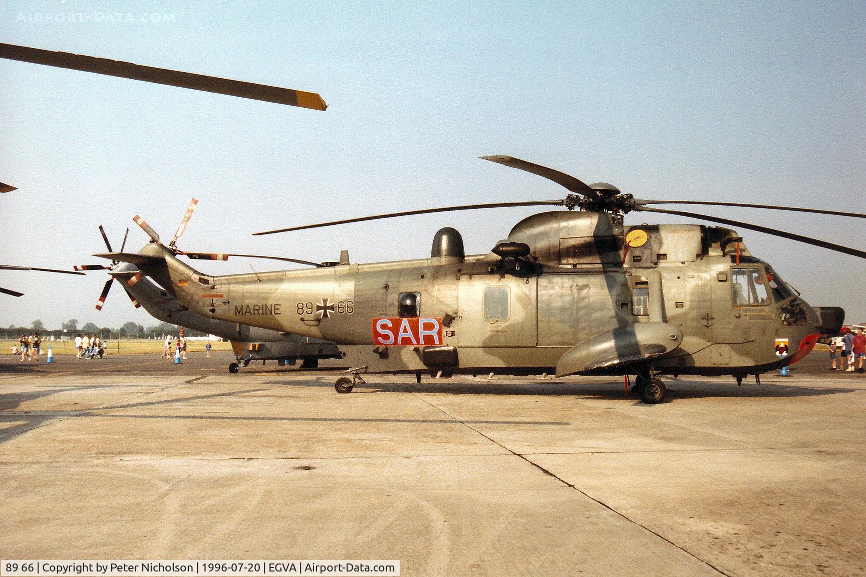 89 66, Westland Sea King Mk.41 C/N WA770, Sea King Mk.41 of Germany's Kreigsmarine MFG-5 on display at the 1996 Royal Intnl Air Tattoo at RAF Fairford.