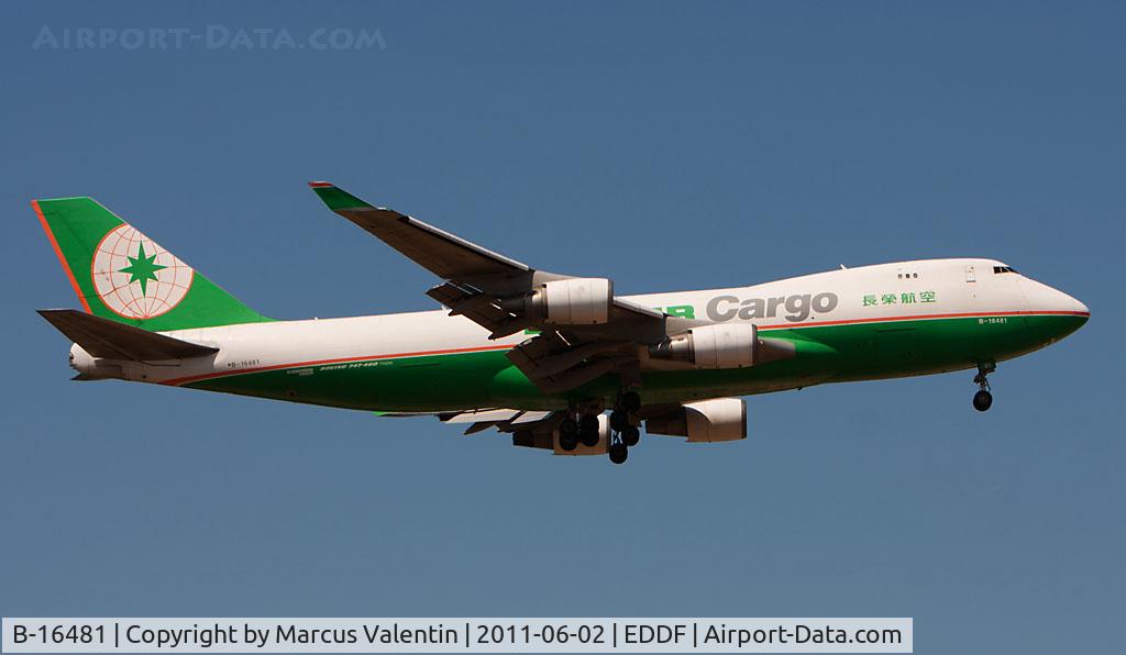 B-16481, Boeing 747-45EF (SCD) C/N 30607, Landing in FRA
