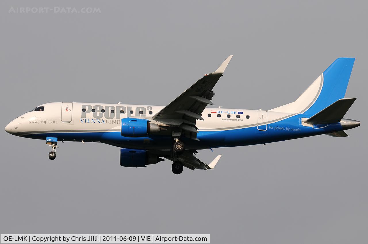 OE-LMK, 2006 Embraer 170LR (ERJ-170-100LR) C/N 17000150, People's Viennaline