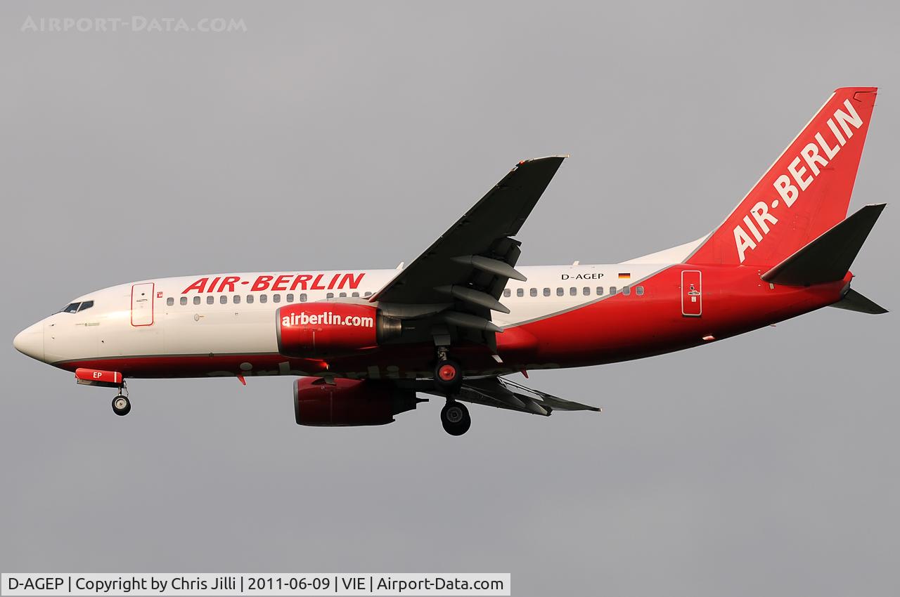 D-AGEP, 1998 Boeing 737-75B C/N 28102, Air Berlin