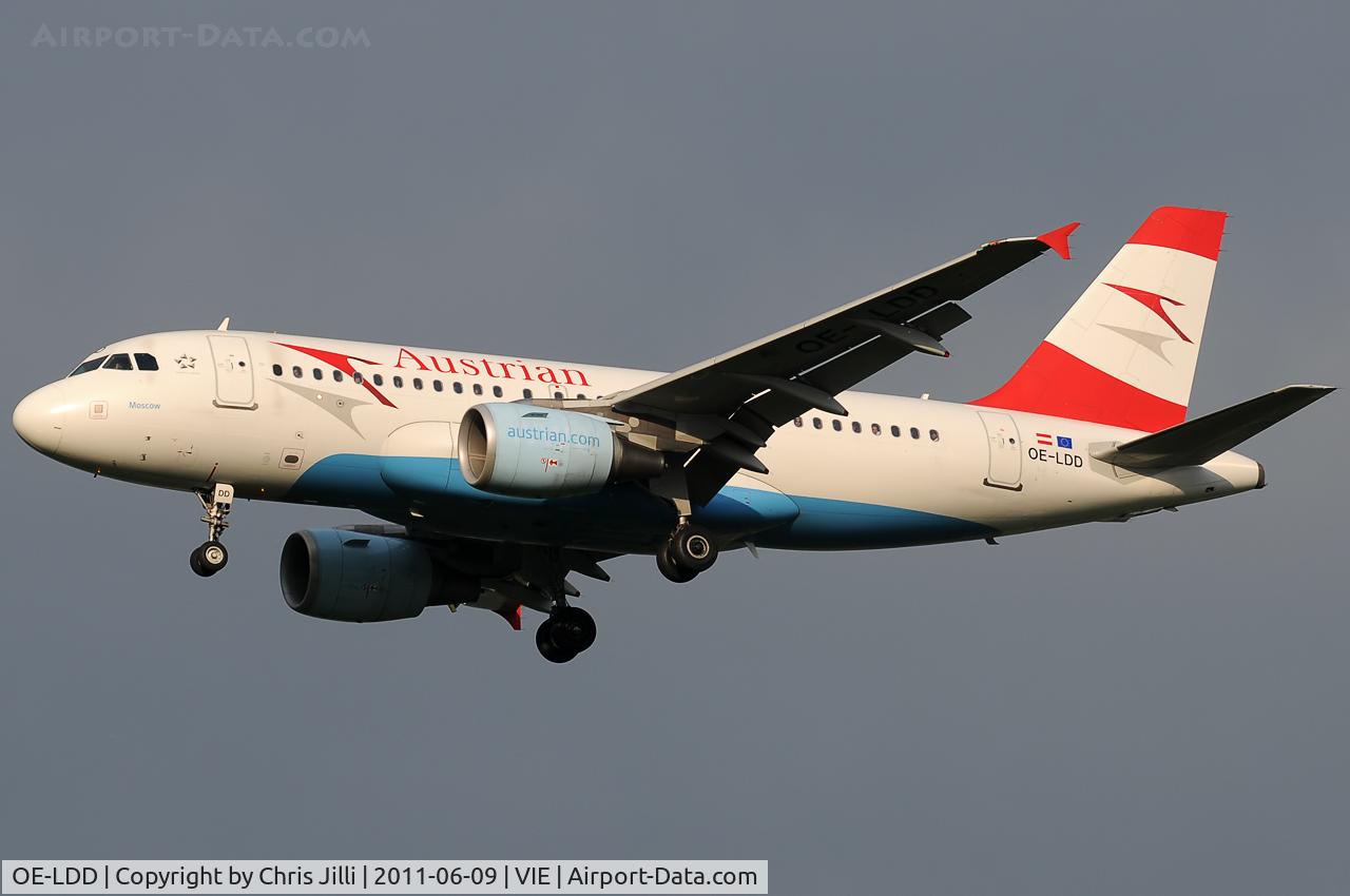 OE-LDD, 2005 Airbus A319-112 C/N 2416, Austrian Airlines