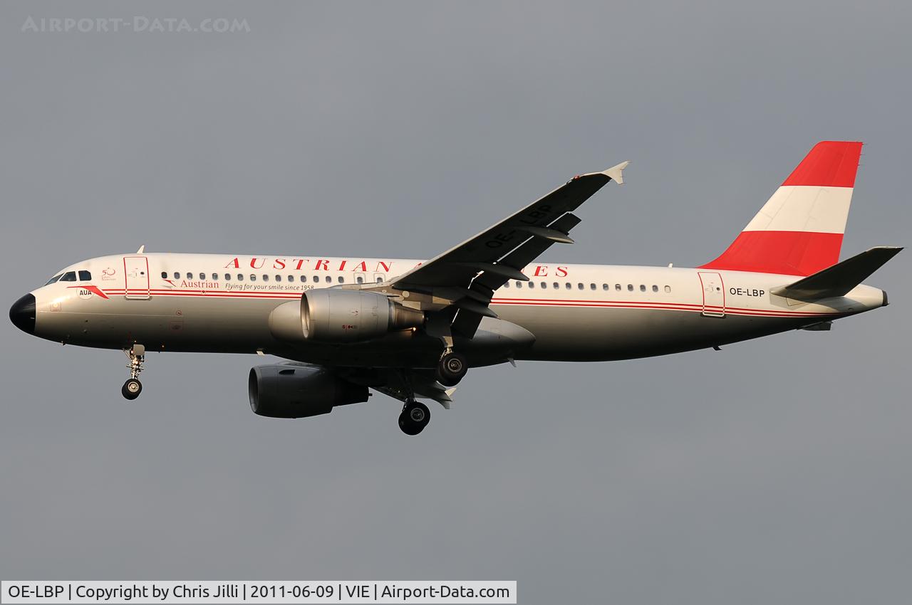 OE-LBP, 1998 Airbus A320-214 C/N 797, Austrian Airlines