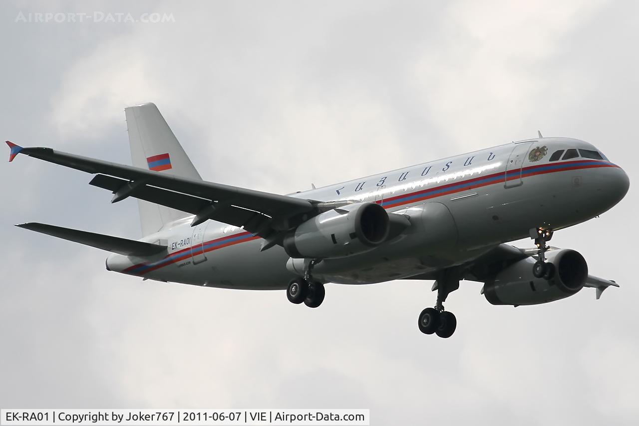 EK-RA01, 1998 Airbus A319-132 C/N 0913, Armenia - Government